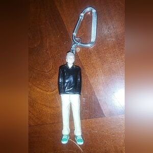 Casual Male Figurine Keychain with Black Top